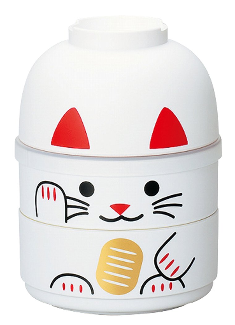 Amazon.co.jp: たつみや(Tatsumiya) ねこたち こけし二段弁当